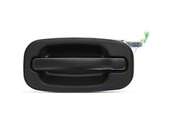 Exterior Door Handle; Metal Handle; Primered Black; Rear Driver Side (01-06 Sierra 2500 HD Crew Cab)