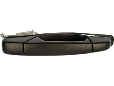 Exterior Door Handle; Rear Right; Black; Paint to Match; Without Chrome Lever (07-14 Sierra 2500 HD Crew Cab)