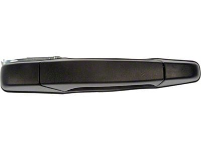 Exterior Door Handle; Rear Right; Textured Black; Without Chrome Lever; Plastic (07-14 Sierra 2500 HD Crew Cab)