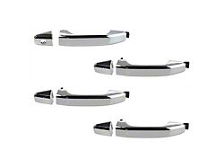 Exterior Door Handles; Front and Rear; Chrome (15-17 Sierra 2500 HD Crew Cab)