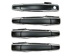 Exterior Door Handles; Paint to Match Black (07-14 Sierra 2500 HD Crew Cab)