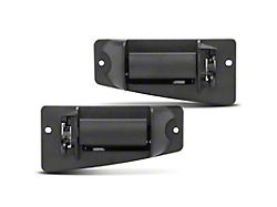 Exterior Door Handles; Rear; Textured Black (01-06 Sierra 2500 HD Extended Cab)