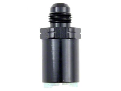 Female EFI Adapter; -6AN x 3/8-Inch; Black