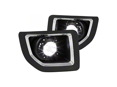 Factory Style Fog Lights; Clear (15-19 Sierra 2500 HD)