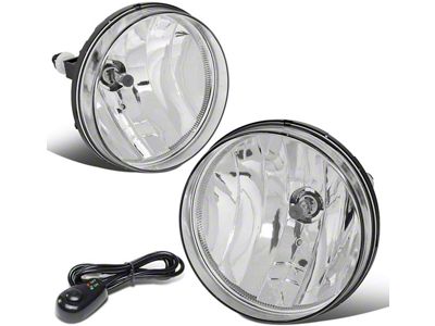 Fog Lights with Switch; Clear (07-14 Sierra 2500 HD)