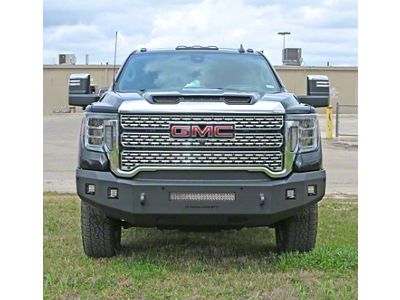 Fortis Front Bumper; Textured Black (20-23 Sierra 2500 HD)