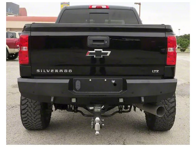 Fortis Rear Bumper; Textured Black (11-19 Sierra 2500 HD)