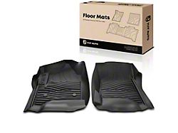 Front Floor Liners; Black (15-19 Sierra 2500 HD w/ Full Center Console)