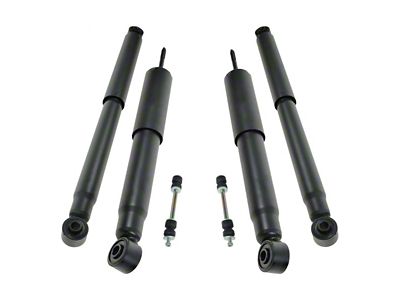 Front and Rear Shocks with Front Sway Bar Links (07-10 Sierra 2500 HD)