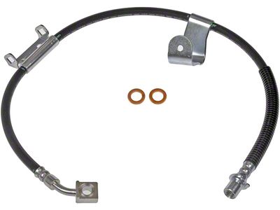 Front Brake Hydraulic Hose; Driver Side (07-10 Sierra 2500 HD)