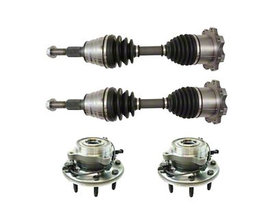Front CV Axle Shafts and Hub Assembly Set (11-14 4WD Sierra 2500 HD)