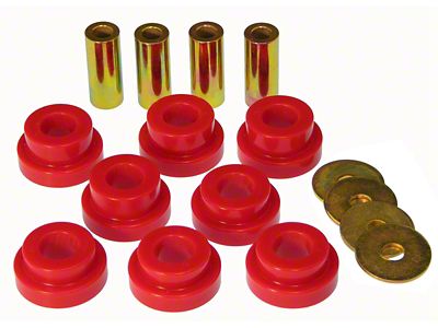 Front Differential Mount Bushing Kit; Red (07-14 4WD Sierra 2500 HD)