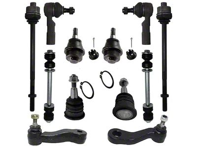 Front Sway Bar Links with Tie Rods, Idler and 4-Groove Pitman Arms (07-10 Sierra 2500 HD w/o Rack and Pinion Steering)
