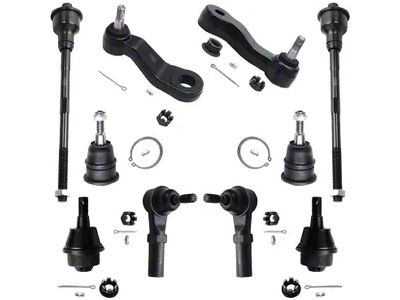 Front Tie Rods with Ball Joints, Idler and 3-Groove Pitman Arms (07-10 Sierra 2500 HD w/o Rack and Pinion Steering)