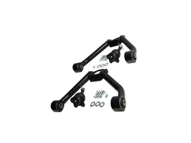 Front Upper Control Arm for 2 to 4-Inch Lift; Black (07-10 Sierra 2500 HD)