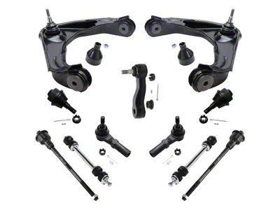 Front Upper Control Arms with Ball Joints, Idler Arm, Tie Rods and Sway Bar Links (07-10 Sierra 2500 HD w/o Rack and Pinion Steering)