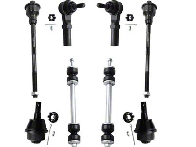 Front Upper Control Arms with Lower Ball Joints, Sway Bar Links and Outer Tie Rods (07-10 Sierra 2500 HD)