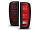 Full LED Tail Lights with Sequential Turn Signal; Black Housing; Smoked Lens (20-23 Sierra 2500 HD w/ Factory LED Tail Lights)