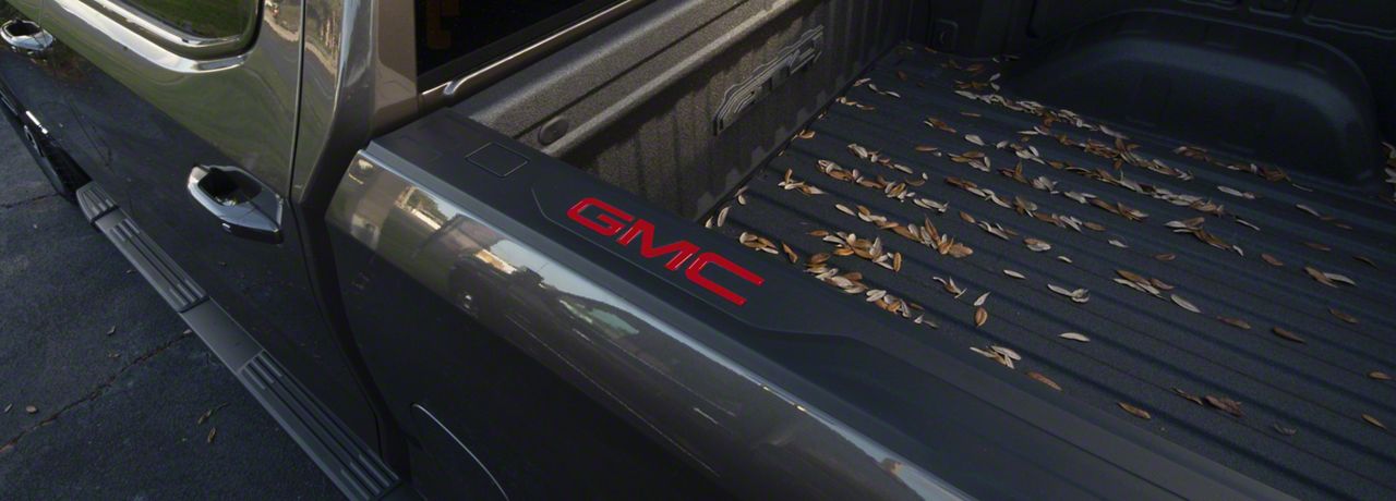 2014-2018 GMC Sierra Bed Rail Letter Inserts In RED – Set Of 2 - Foto 4
