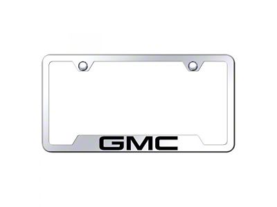 GMC License Plate Frame; Chrome (Universal; Some Adaptation May Be Required)