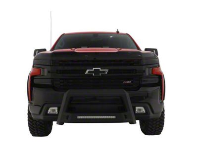 Revolution Bull Bar with LED Light Bar; Black (11-19 Sierra 2500 HD)