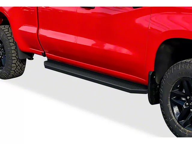 H-Style Running Boards; Black (20-24 Sierra 2500 HD Double Cab)