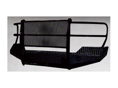 HD Front Bumper with Grille Guard; Black (15-19 Sierra 2500 HD)