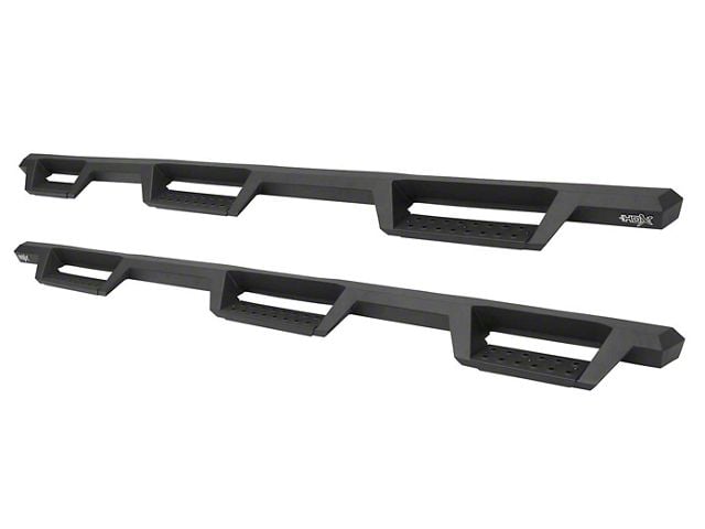 Westin HDX Drop Wheel-to-Wheel Nerf Side Step Bars; Textured Black (07-19 Sierra 2500 HD Crew Cab w/ 6.50-Foot Standard Box)