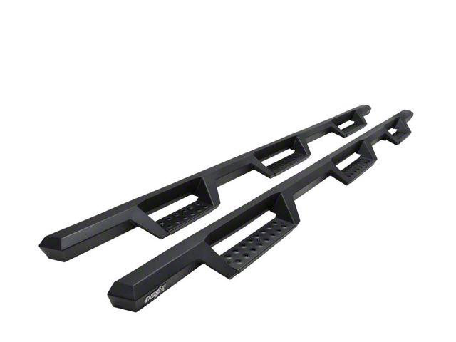 Westin HDX Drop Wheel-to-Wheel Nerf Side Step Bars; Textured Black (20-24 Sierra 2500 HD Crew Cab w/ 8-Foot Long Box)