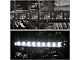 LED DRL Headlights with Amber Corner Lights; Chrome Housing; Smoked Lens (07-14 Sierra 2500 HD)
