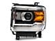Projector Headlight; Chrome Housing; Clear Lens; Driver Side (15-19 Sierra 2500 HD w/ Factory Halogen Headlights)