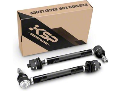 Heavy Duty Adjustable Front Lower Tie Rod End Links for 0 to 6-Inch Lift (11-25 Sierra 2500 HD)