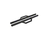 Hex Series Side Step Bars without Mounting Brackets; Textured Black (15-26 Sierra 2500 HD Regular Cab)