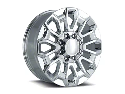High Country Style Chrome 8-Lug Wheel; 22x8.5; 44mm Offset (15-19 Sierra 2500 HD)