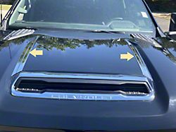 Hood Accent Trim; Stainless Steel (20-25 Sierra 2500 HD)
