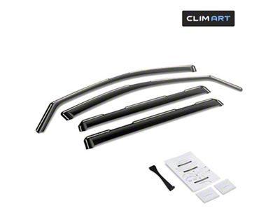 in-Channel Window Deflectors (20-24 Sierra 2500 HD Crew Cab)