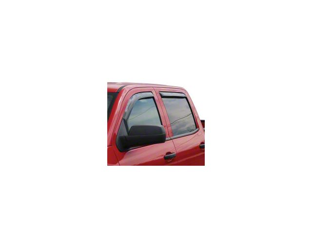 In-Channel Window Deflectors; Front and Rear; Matte Black (15-19 Sierra 2500 HD Crew Cab)