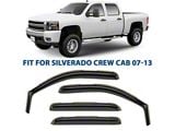 in-Channel Window Deflectors (07-14 Sierra 2500 HD Crew Cab)