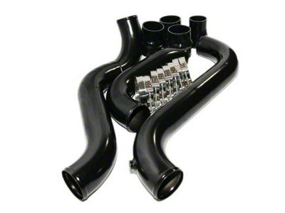 Intercooler Pipe Kit; Black (11-16 6.6L Duramax Sierra 2500 HD)