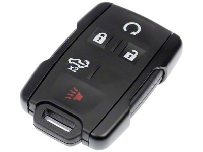 Keyless Entry Remote; 5-Button (20-25 Sierra 2500 HD w/ Remote Start & Power Gate Assist w/o Passive Entry)