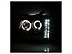LED Halo Projector Headlights; Black Housing; Clear Lens (07-14 Sierra 2500 HD)