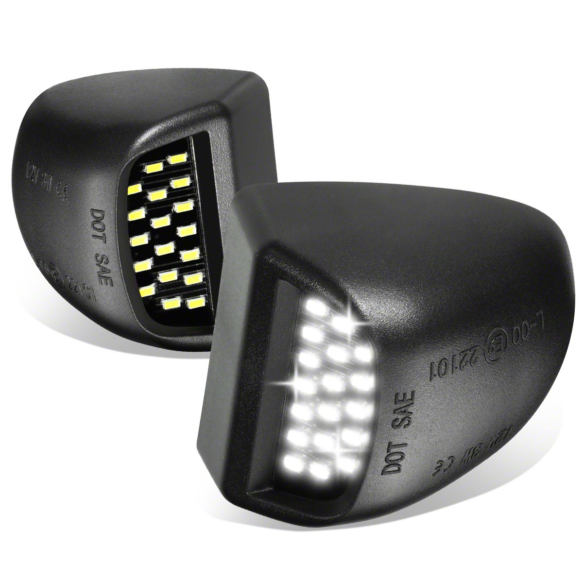 thumbnail image 2 of 2X LED License Plate Lights For Chevy Silverado & GMC Sierra 1500/2500 - 6000K Cold White 2 of 3