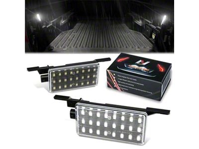 LED License Plate Lights; White (15-19 Sierra 2500 HD)