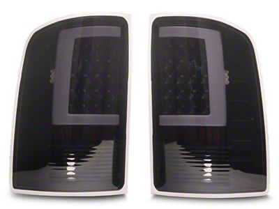 LED Tail Lights; Black Housing; Smoked Lens (07-14 Sierra 2500 HD SRW)