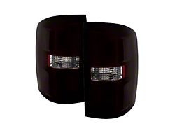 LED Tail Lights; Red Housing; Smoked Lens (15-19 Sierra 2500 HD w/ Factory Halogen Tail Lights)