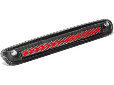 Sequential Arrow LED Third Brake Light; Black (07-14 Sierra 2500 HD)