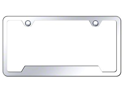 Wide Bottom License Plate Frame (Universal; Some Adaptation May Be Required)