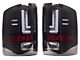 Light Bar LED Tail Lights; Black Housing; Smoked Lens (16-19 Sierra 2500 HD SRW w/ Factory LED Tail Lights)