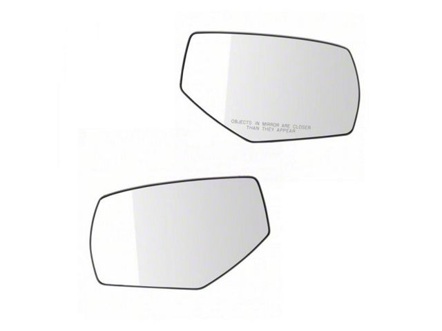 Manual Heated Spotter Glass Mirror Glass; Driver and Passenger Side (15-18 Sierra 2500 HD)