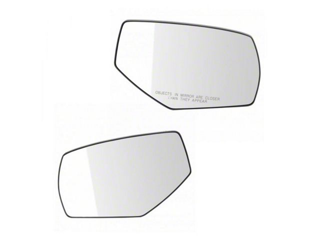 Manual Spotter Glass Mirror Glass; Driver and Passenger Side (15-18 Sierra 2500 HD)